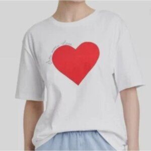 Universal Thread Graphic Tshirt Show More Love Womens Large White New